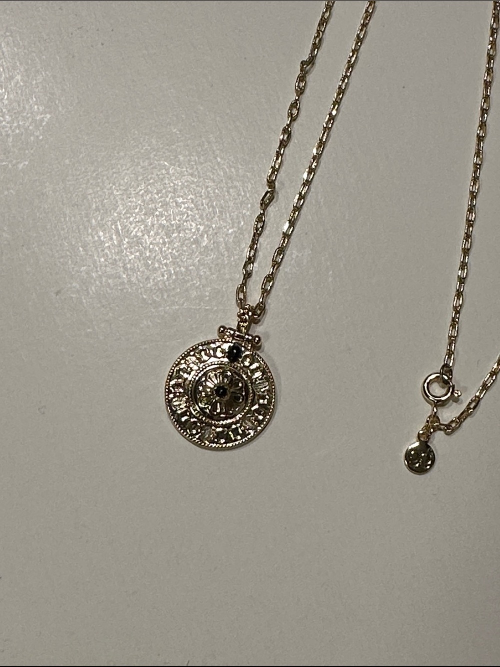 GORJANA Gold Floral Medallion Pendant Necklace for Women